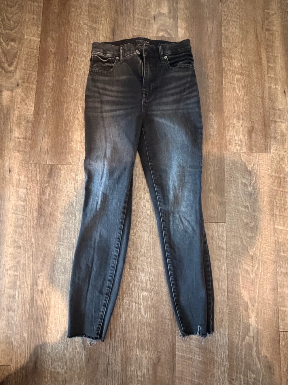 Lucky Brand Women's Black Washed High-Rise Skinny Jeans